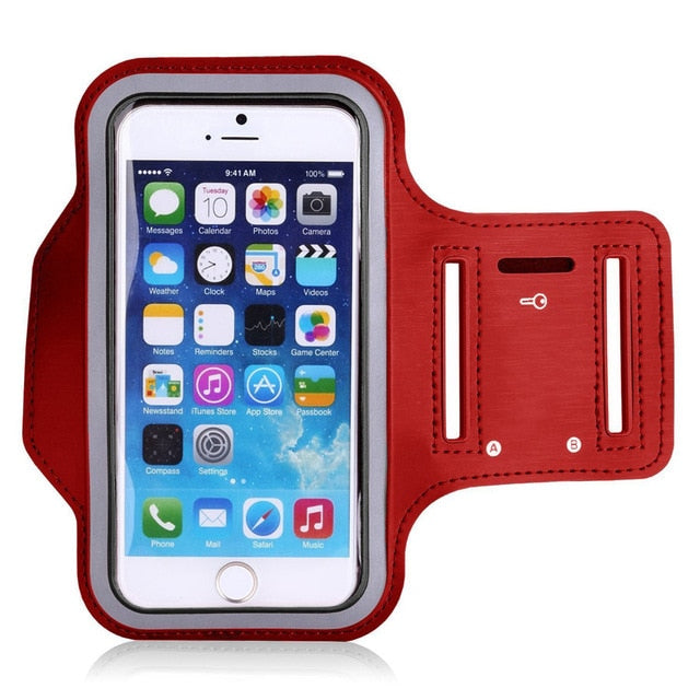 Water Resistant Gym Sports Fitness Holder Cover for iPhone X 8 7 6 For Galaxy S9 Plus Note 8 Running Armband Hiking Phone Case