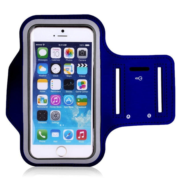 Water Resistant Gym Sports Fitness Holder Cover for iPhone X 8 7 6 For Galaxy S9 Plus Note 8 Running Armband Hiking Phone Case