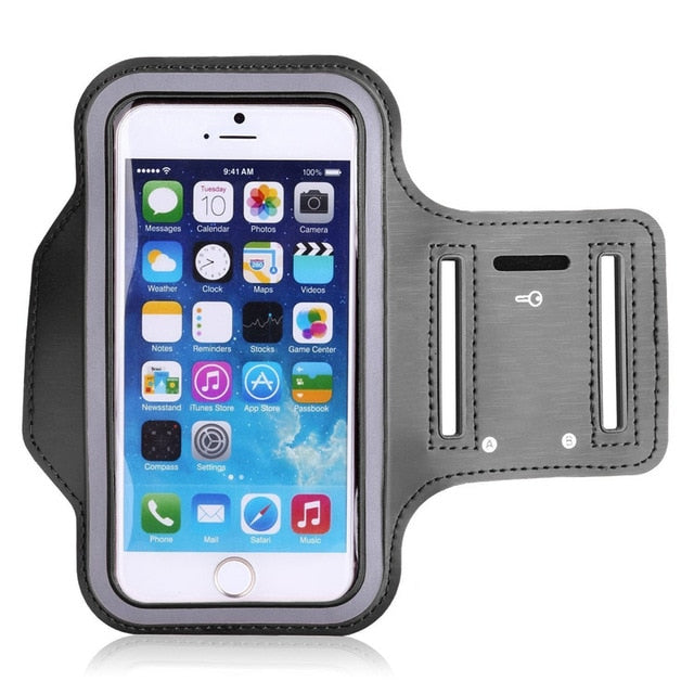 Water Resistant Gym Sports Fitness Holder Cover for iPhone X 8 7 6 For Galaxy S9 Plus Note 8 Running Armband Hiking Phone Case