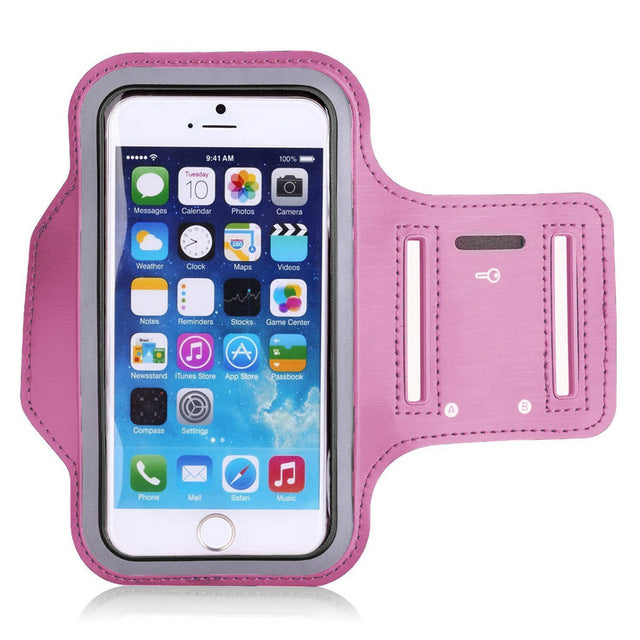 Water Resistant Gym Sports Fitness Holder Cover for iPhone X 8 7 6 For Galaxy S9 Plus Note 8 Running Armband Hiking Phone Case