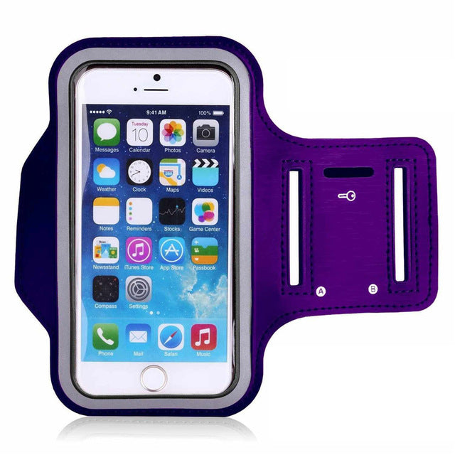 Water Resistant Gym Sports Fitness Holder Cover for iPhone X 8 7 6 For Galaxy S9 Plus Note 8 Running Armband Hiking Phone Case