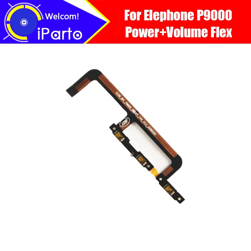 5.5 inch Elephone P9000 Button Flex 100% Original Power + Volume button Flex Cable repair parts for P9000 Lite  Phone.