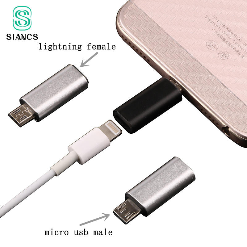 8Pin Female to Micro USB Male Adapter Android Phone Cable Fast Charging Connector for Iphone Cable to Android phone for Samsung