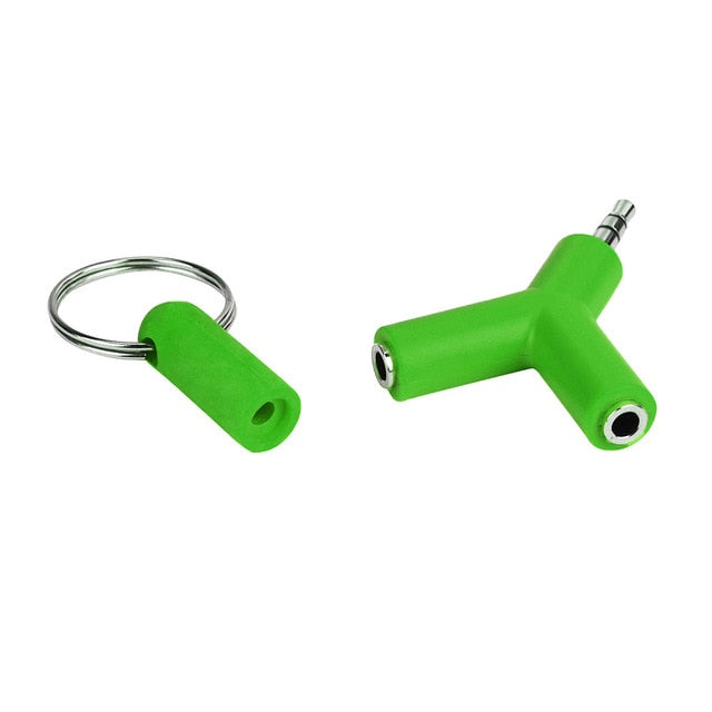 Audio Splitter Y Jack Male to 2 Female M/F 3.5mm Stereo Cable Adapter for Earphone Headphones Mobile phone PC MP3 MP4
