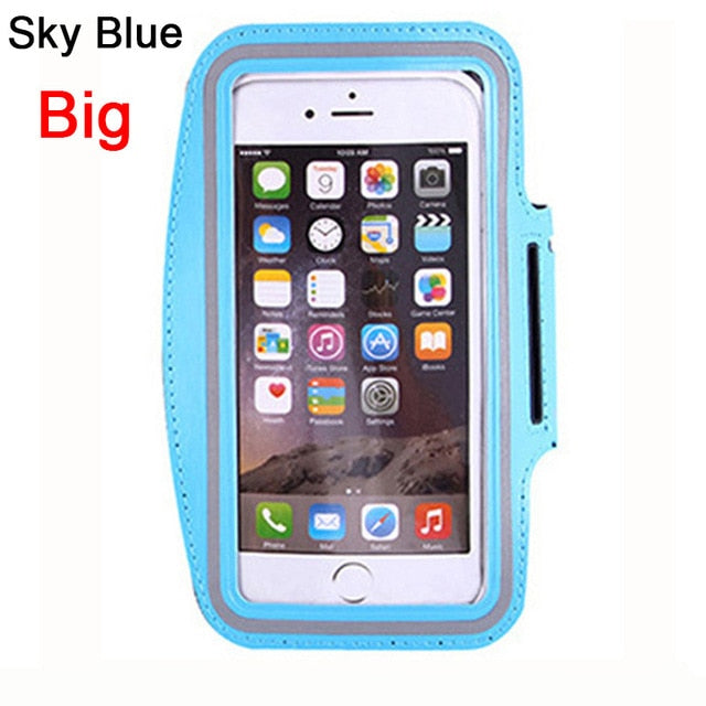 High Quality Waterproof 5.5" Gym Running Phone Bag Arm Band Case for iPhone 7 Outdoor Sports Phone Holder Armband Case for J4 J6