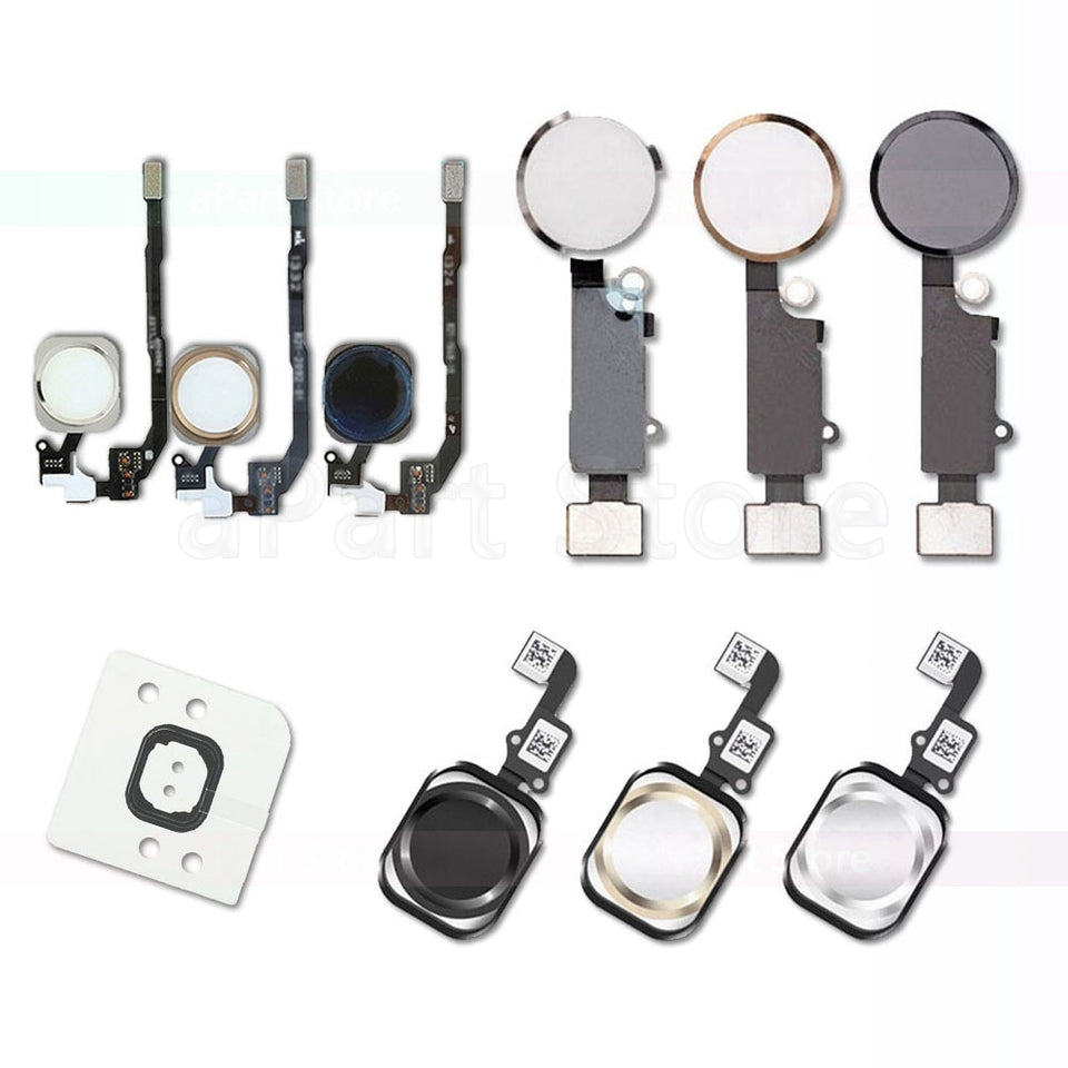 High Quality Home Button Flex For iPhone 5s SE 6 6s 7 8 Plus Home Button Flex Cable No Fingerprint Phone Repair Part