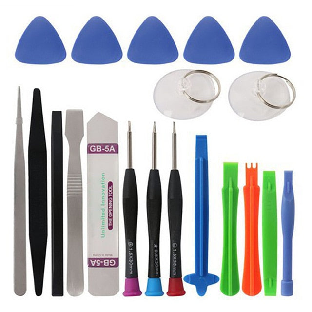 20 in 1 Mobile Phone Repair Tools Kit Screwdriver Spudger Pry Opening Tool Set for iPhone 6s 6 Plus 7 8 X Repair Tools Set