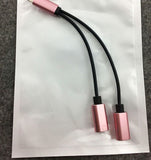 For iphone 7 8 Plus Earphone Audio Charging Adapter Splitter Cable Music /Phone Call/Charging Audio Cable for iphone X XR XS MAX